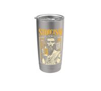 Stoicismo Filosofia Divertente Marcus Aurelius Annuncio Stoico Vintage Bicchiere termico in acciaio inox doppia parete