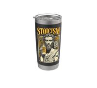 Stoicismo Filosofia Divertente Marcus Aurelius Annuncio Stoico Vintage Bicchiere termico in acciaio inox doppia parete