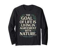 Stoico Filosofo Citazione Motivazionale Obiettivo Stoicismo Natura Maglia a Manica
