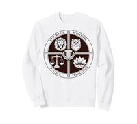 Stoico Quattro Virtù Coraggio Saggezza Giustizia Temperanza Felpa