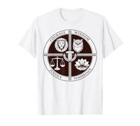 Stoico Quattro Virtù Coraggio Saggezza Giustizia Temperanza Maglietta