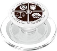 Stoico Quattro Virtù Coraggio Saggezza Giustizia Temperanza PopSockets PopGrip per MagSafe