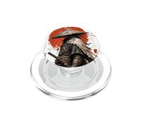Stoico Ronin Samurai Sole Rosso Guerriero Giapponese Ritratto Arte PopSockets PopGrip per MagSafe