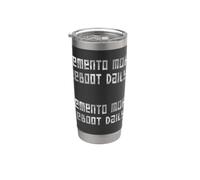 StoicTech Pixel Art Memento Mori Detto Bicchiere termico in acciaio inox doppia parete