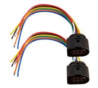 STOIFFFHH Kit connettori Auto Compatibile con TT TTS A3 6Pin Car Auto Fanale Posteriore Lampada Presa Cavo Spina(2pcs)