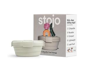 STOJO Ciotola pieghevole - avena, 1020,6 g - Ciotola riutilizzabile in silicone per cibi caldi e freddi, perfetta per viaggi, preparazione dei pasti, pranzo da asporto, campeggio ed escursionismo,