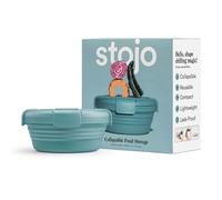 STOJO Ciotola pieghevole Eucalipto, 1000 ml, in silicone riutilizzabile per cibi caldi e freddi, perfetta per viaggi, preparazione dei pasti, pranzo da gare, campeggio ed escursionismo, adatta al