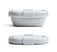 Stojo Contenitore pieghevole per sandwich - grigio cachemire, 680.4 g, riutilizzabile - To-Go Travel ciotola in silicone per cibi caldi e freddi, campeggio ed escursionismo, lavabile in lavastoviglie