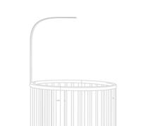 Stokke Bastone per tenda Sleepi, Bianco - In legno di faggio - Facile da installare e pulire - Compatibile Sleepi Mini e Letto