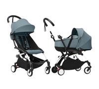 Stokke Duo Passeggino Yoyo³ con Bassinet e 6+ Aqua - White