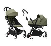 Stokke Duo Passeggino Yoyo³ con Bassinet e 6+ Olive - White
