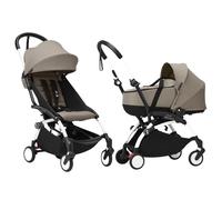 Stokke Duo Passeggino Yoyo³ con Bassinet e 6+ Taupe - White