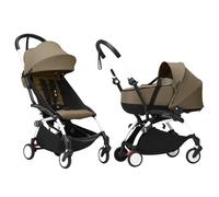 Stokke Duo Passeggino Yoyo³ con Bassinet e 6+ Toffee - White