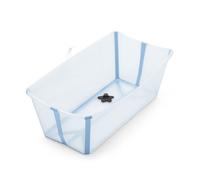 Stokke Flexi Bath, Ocean Blue - Vaschetta per neonati pieghevole - Leggera, Durevole e Facile da riporre - Comoda da usare a casa o in viaggio - Ideale per neonati