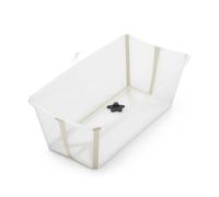 Stokke Flexi Bath, Sandy Beige - 64 x 24 x 34 cm - Vasca da bagno pieghevole per neonati e bambini - Leggera, resistente e facile da riporre - Comoda da usare a casa o in viaggio