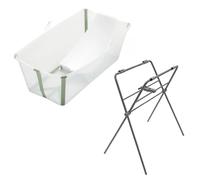 Stokke Flexi Bath Vaschetta con Supporto Stand e Riduttore Transparent Green
