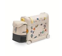 JETKIDS™ BY STOKKE® Pack da viaggio BedBox™ Creamy Cappuccino con Crew BackPack™Moonglow White
