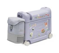 JETKIDS™ BY STOKKE® Pack da viaggio BedBox™ Creamy Cappuccino con Crew BackPack™Arctic Blue