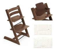 Stokke Kit Tripp Trapp con Cuscino e Baby Set 2 Warm Brown - Wheat Cream