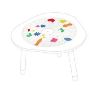 Stokke MuTable Tavola per pasta modellante - Su due lati - Oltre 120 forme e formine, comprese forme e personaggi 3D - Pasta modellabile Non inclusa
