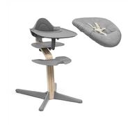 Stokke Nomi Seggiolone con Set Neonato, Baby Set e Vassoio, Grigio