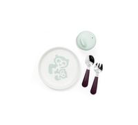 STOKKE - Set Pappa Munch Piattino + posatine + tazza con beccuccio