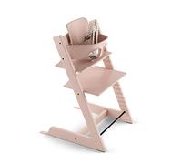 Stokke Tripp Trapp Adjustable Wooden High Chair, Chair Only (Includes Baby Set, Serene Pink)