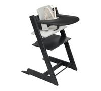 Stokke Tripp Trapp Seggiolone con Vassoio e Cuscino, Nero/Grigio
