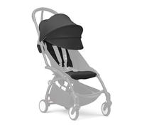 Stokke YOYO 6+ Color Pack, Black - Solo tessuti: cuscino per seduta, capottina estendibile e tasca posteriore con cerniera - Richiede telaio YOYO (venduto separatamente)