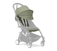 Stokke YOYO 6+ Color Pack, Olive - Solo tessuti: cuscino per seduta, capottina estendibile e tasca posteriore con cerniera - Richiede telaio YOYO (venduto separatamente)