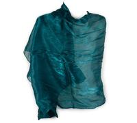 Stola cerimonia organza coprispalle elegante leggero scialle sciarpa foulard da donna x ragazza fular matrimonio per abito da sera giorno sposa damigelle primavera estate 2026 Verde petrolio