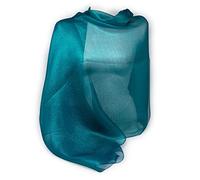 Stola cerimonia verde elegante coprispalle grande da matrimonio per abito da sera giorno ragazza misto seta lurex brillantini foulard scialle sciarpa primavera estate 2026 Verde petrolio