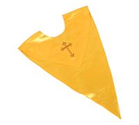 Stola Da Coro Reversibile Per Chiesa Gialla Con Scollo Del Croci