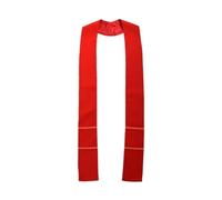 Stola del clero Sciarpa solida ortodossa Papa cristiano Ministro liturgico Accessori for costumi Forniture for la chiesa Per Cerimonie Ecclesiastiche(Red Stole)