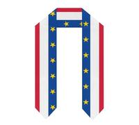 Stola Di Laurea Con Bandiera Acadia - Sciarpa Fascia E Scialle Unisex Per Adulti Regalo Per Il Giorno Della Laurea Per Studenti Internazionali Che Studiano All'Estero