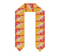 Stola Di Laurea Con Bandiera Nazionale Del Regno Del Bhutan Fascia Di Laurea Per La Classe 2025/2026 Per Gli Studi All'Estero Stola D'Onore Unisex Per Adulti Regalo Di Laurea