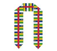 Stola Di Laurea Con Bandiera Nazionale Della Repubblica Centrafricana Fascia Di Laurea Per La Classe Del 2025/2026 Per Gli Studi All'Estero Stola D'Onore Unisex Per Adulti Regalo Di Laurea