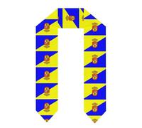 Stola Di Laurea Con Bandiera Nazionale Di Gran Canaria Fascia Di Laurea Per La Classe Del 2025/2026 Per Gli Studi All'Estero Stola D'Onore Unisex Per Adulti Regalo Di Laurea