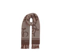 Stola Donna Liu Jo jacquard con logo Naturale