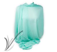 Stola donna verde acqua elegante coprispalle da cerimonia matrimonio sciarpa