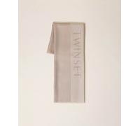 Stola jacquard con logo Twinset