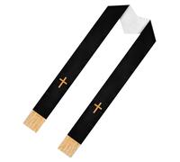 Stola per clero: stola per sacerdote da matrimonio con croce ricamata - scialle