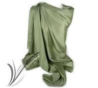 Stola verde salvia seta da donna elegante cerimonia coprispalle foulard scialle