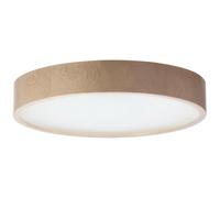 STOLARNIA PIKA Lampada da soffitto in legno, rotonda, moderna, in legno, 3 x E27 (47 cm), lampada da soffitto Nabucco, lampada naturale per camera da letto, soggiorno, corridoio, cucina, design