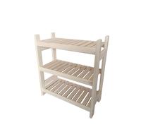 Stolarstwo Wochnik S.C. Scaffale in legno, impilabile, in legno di pino, larghezza 33 cm, lunghezza 50 cm, altezza 45 o 60 cm, 2 o 3 ripiani (60 x 50 x 33 cm, 3 ripiani)