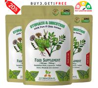 Stomach&digestion Capsule 7000mg-Dandelion, Liquoric, Giallo Dock, Rhubrab-10 :