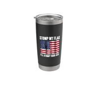 Stomp My Flag I'll Stomp Il Culo Patriottico Americano Patriot Bicchiere termico in acciaio inox doppia parete
