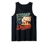 Stomp out The Drama Elephant Drag Design Canotta