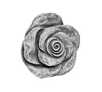 Stone and Style Fiore di pietra, grande, resistente al gelo e alle intemperie fino a -30 °C, in pietra massiccia