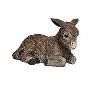 Stone and Style Statua in pietra a forma di asino, resistente al gelo, resistente alle intemperie